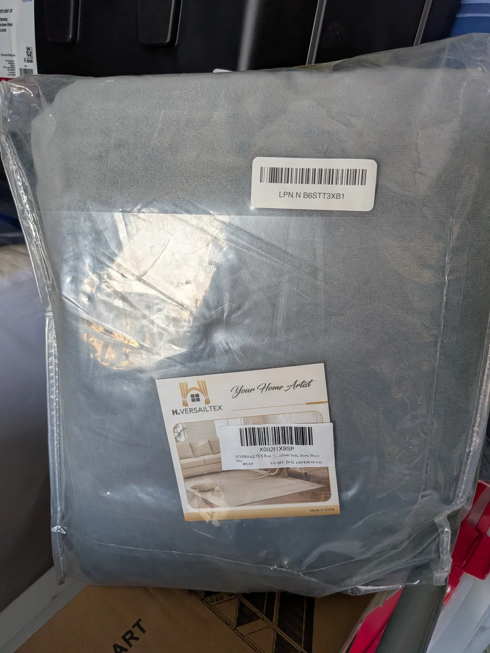 H.Versailtex Gray Couch Cover